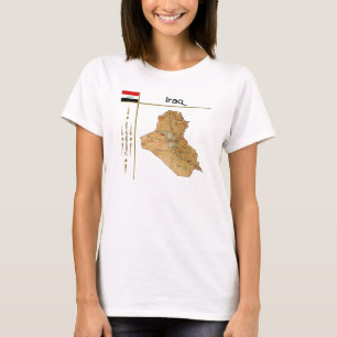 T-Shirt Carte + Drapeau + Titre Irak