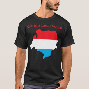 T-shirt Carte du canton de Luxembourg