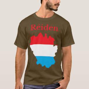 T-shirt Carte du canton de Redange Luxembourg
