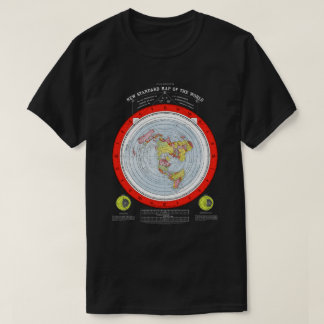 T-shirt Carte du carré et du plan de terre plat