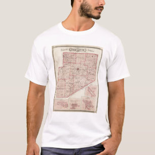 T-shirt Carte du comté de Decatur avec St Omer