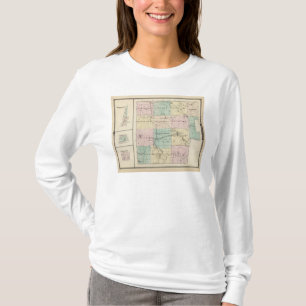 T-shirt Carte du comté de Marquette et de Westfield
