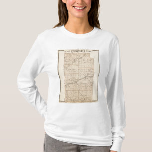 T-shirt Carte du comté de Wabash