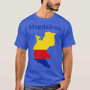 T-shirt Carte du département de Magdalena Colombie