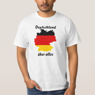 T-shirt Carte du drapeau de l'Allemagne