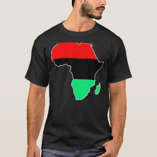 T-shirt Carte du drapeau de l'Union Africaine Continent Pr