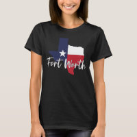 Carte du drapeau du Texas Fort Worth, noir féminin