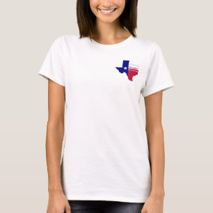 T-shirt Carte du drapeau Texas Forever