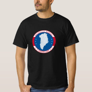 T-shirt Carte du Groenland Carte Kalaallit Nunaat