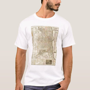 T-shirt Carte du guide de Blanchard de Chicago