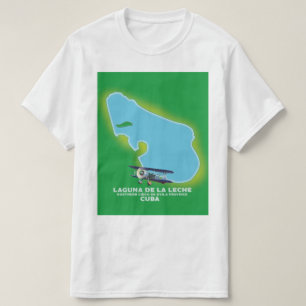 T-shirt Carte du lac Laguna de la Leche Cuba