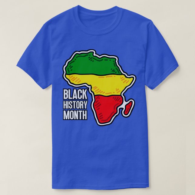 T-shirt Carte du mois de l'histoire noire 29 (Design devant)