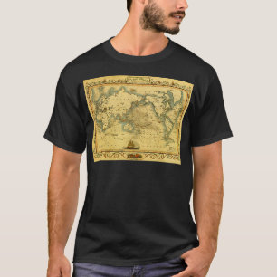 T-shirt Carte du monde antique