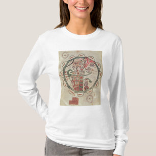 T-shirt Carte du monde avec Jérusalem au centre