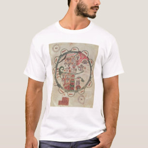 T-shirt Carte du monde avec Jérusalem au centre