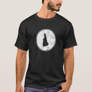 T-shirt Carte du New Hampshire Nh Vintage Fière New Hampsh