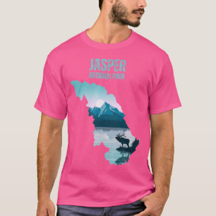 T-shirt Carte du parc national Jasper Escalade de Jasper C