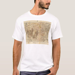 T-shirt Carte du progrès 1878 des enquêtes géographique