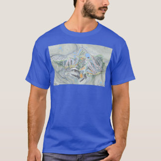 T-shirt Carte du sentier de Seven Springs Resort