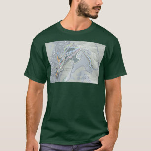 T-shirt Carte du sentier du Beech Mountain Resort