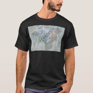 T-shirt Carte du sentier du Grand Targhee Resort