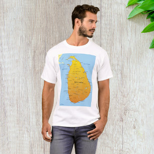 T-shirt Carte du Sri Lanka