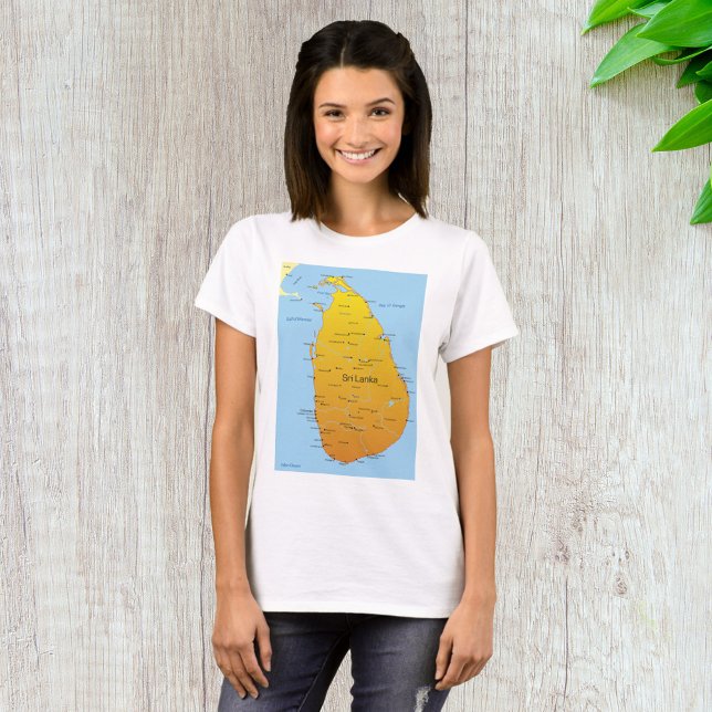 T-shirt Carte du Sri Lanka (Créateur téléchargé)