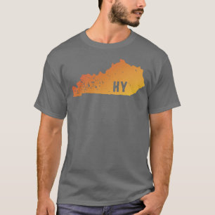 T-shirt Carte du timbre de la fierté d'état des États-Unis