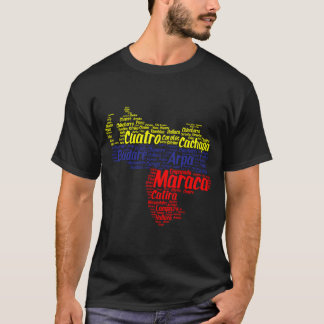 T-shirt Carte du Venezuela Tricolor