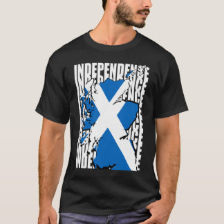 T-shirt Carte écossaise de l'indépendance