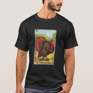 T-shirt Carte EL Guajolote Turquie Bingo mexicain Thanksgi