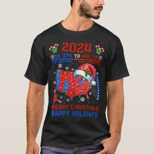 T-shirt Carte électorale de 2024 Joyeux glissement de terr