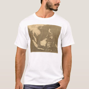 T-shirt Carte est d'îles de l'Inde par Arrowsmith