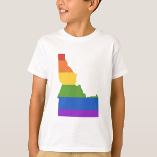 T-shirt Carte gay des États-Unis  État de l'Idaho