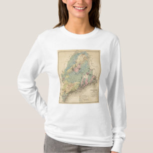 T-shirt Carte géologique du Maine