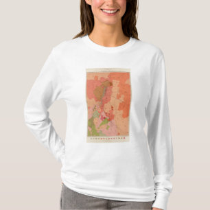 T-shirt Carte géologique du secteur de Washoe