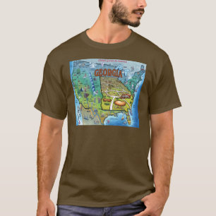 T-shirt Carte Géorgie USA