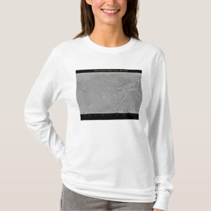 T-shirt Carte globale de la lune Dione de Saturn