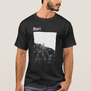 T-shirt Carte graphique de la ville classique de Bari Ital