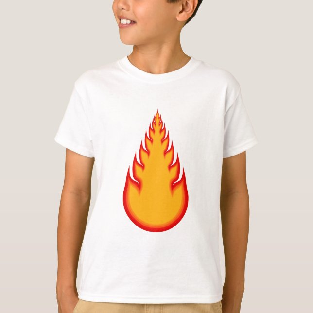 T-shirt Carte graphique Fireball : Balle d'incendie : Flam (Devant)