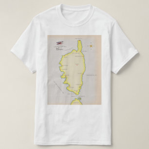 T-shirt Carte illustrée de Corse