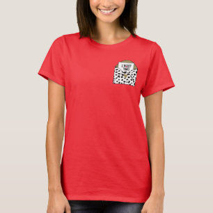 T-shirt Carte "Je T'aime À La Folie" avec Impression Dalma