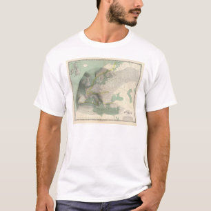 T-shirt Carte l'Europe de Hyetographic