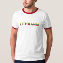 Carte lituanienne simple moderne Drapeau
