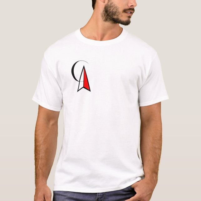 T-shirt Carte logo du Centre d'art Compass (Devant)