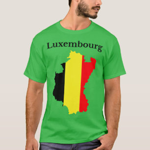 T-shirt Carte Luxembourg Belgique