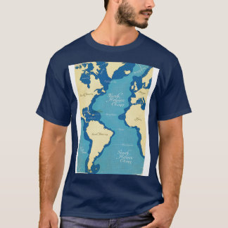 T-shirt Carte marine vintage