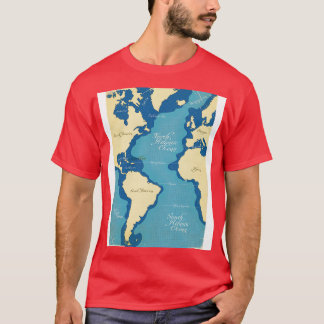 T-shirt Carte marine vintage