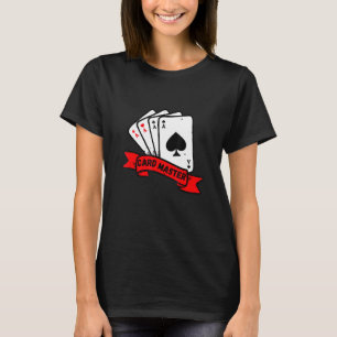 T-shirt Carte Master Jouer Cartes Poker Rummy Blackjack Pl