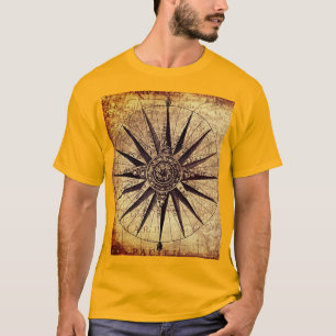 T-shirt Carte mondiale de l'âge de découverte des navires 